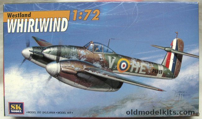 SK Model 1/72 Westland Whirlwind - 263 RAF 1940 / 137 RAF 1941, TB1001 plastic model kit